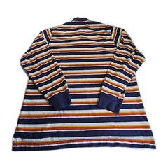 Vtg Finish Line Shirt Mens 2XL Multicolor Cotton Long Sleeve Rugby Finl365