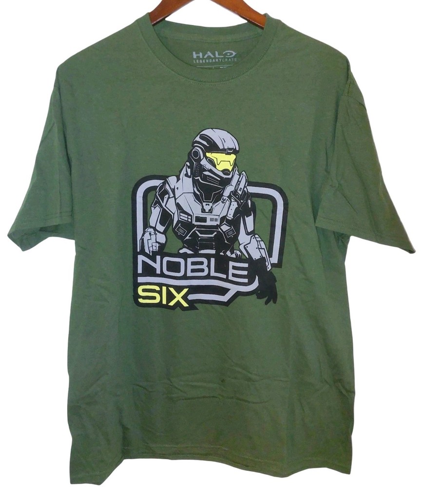 Halo Reach Loot Crate Army Green Noble Six Spartan-B312 Mens Large Shirt Rare