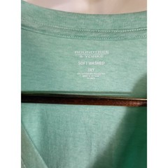Roundtree & Yorke Mens 3XT Mint Green Soft Washed V-Neck T-Shirt NWT Big & Tall