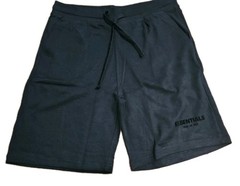 Fear Of God Essentials 100% Cotton Tee+Shorts Set Slim Fit Black XL. New