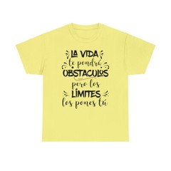 Unisex Heavy Cotton Tee – Inspiring Phrase, Trendy Graphic T-Shirt