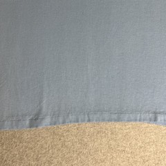 Vintage 60’s/70’s Plain Baby Blue 50/50 Cotton Poly Blend T-Shirt XL Blank