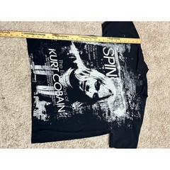 Spin Magazine Nirvana Kurt Cobain The Early Days Graphic TShirt Black XL Grunge