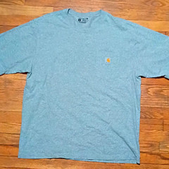 Carhartt Men’s XL T-Shirt Gray Short Sleeve Crew Neck Loose Fit Pocket K87-M