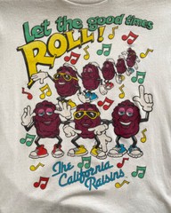 Vtg California Raisins Band Cotton White Full Size Unisex Shirt