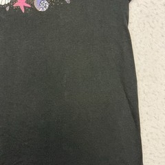 Vintage Seashells Shirt Adult Large L Black Pink Blue Short Sleeve Single Stitch