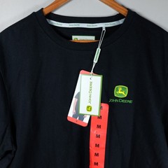 NWT John Deere Men’s Medium Graphic T-Shirt Short Sleeve Black Regular Fit