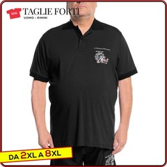 men’s short sleeve cotton polo shirt with collar PLUS SIZES from 2xl to 10xl