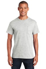 Gildan Men’s Ultra Cotton/Poly Short Sleeve Tee Pocket Stylish T-Shirt – G230