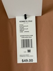 Kenneth Cole Medium Canyon Clay Active Tech T-Shirt Stretch $49