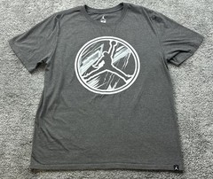 Jordan Shirt Mens Medium Gray Jumpman Logo Graphic Tee Basketball 581418-07F