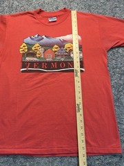 Vintage 80’s Vermont Hanes Tee Shirt Men’s Large Fifty Fifty 1989 Single Stitch