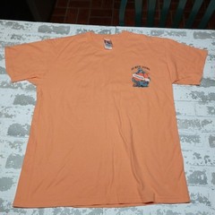 Duck Co. Go West Diving Explore The Deep Curacao T Shirt Sz Lg 2016 Peach Tee
