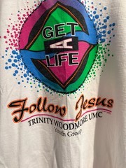 Jesus Vintage 1994 ‘Get A Life Follow Jesus’ T-Shirt Adults Sz.XL