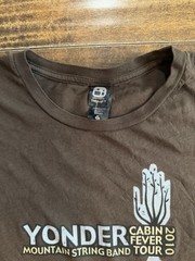 Alternative Yonder Mountain String Band Cabin Fever Tour 2010 T-Shirt Brown XL