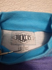 Vtg 90 Levis Dockers Graphic Shirt Med Dockers Logo Hipster Retro Geometrical