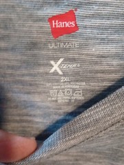 Hanes Ultimate X-Temp Mens Size XXL(50-52) Short Sleeve T-Shirt Odor Control NWT