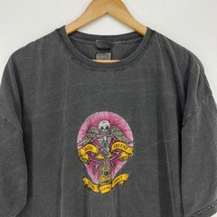 Jackie Greene Giving Up the Ghost Band T-Shirt Mens 2XL Faded Black Graphic Tee