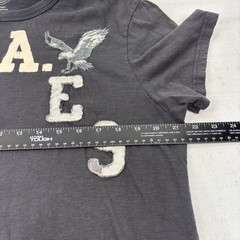 American Eagle TShirt Mens L Gray Athletic Fit Classic USA Preppy Y2K Grunge