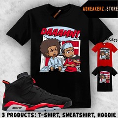 Tee Shirt Matching AJ 6 Infrared Salesman 2026 Match Sneaker The Boondocks Damn