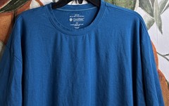 Coolibar 2XL Mens Morada Everyday Short Sleeve Shirt UPF 50+ Teal Blue