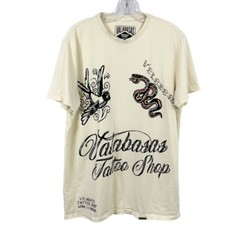 Valabasas Tattoo Shop Stay Strong Snake Studded Crewneck Tee Y2K AOP Size Medium