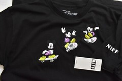 Neff x Disney Mens Mickey Mouse Skateboarding Kick Flip Landed It Shirt NWT S-XL