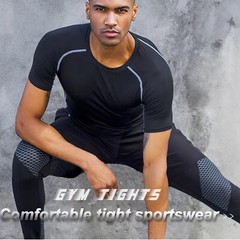 US Mens Breathable T Shirt Cool Dry Sports Running Performance Wicking Gym Top