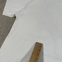 VTG 90’s Wrangler T-shirt XL? White Buck Stops Here USA (Stains)