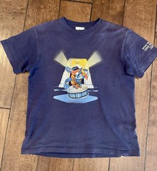 Universal Studios Japan Grand Opening 2001 Woody Woodpecker Men’s S Blue Tee