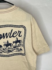 Howler Bros Howler Posse Shirt Mens Medium Beige Graphic Tee NWT Sand Heather