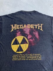 Vintage 1987 Megadeth T-Shirt Mens Large Black Single Stitch 80s Radioactive