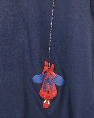 Spider-Man Pocket T Shirt Men’s Large Blue Loot Crate Lootwear Marvel Comic