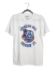 Academy Sports Mens White Crawfish Boil Graphic Tee Size Large