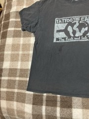 Vintage Tattoo The Earth RARE Slayer Slip Knot Festival Metal Punk Band T Shirt