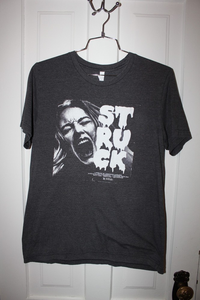 STRUCK Movie SHIRT Large Gray Short Sleeve Cotton Poly Blend Salt Lake Portland