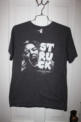 STRUCK Movie SHIRT Large Gray Short Sleeve Cotton Poly Blend Salt Lake Portland