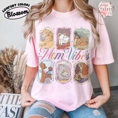 Retro Mom Vibes Shirt, Theme Park Family Trip Tee, Mothers Day Gift