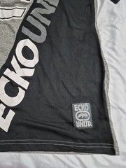 NWT Ecko Unltd Men’s 2XL Graphic T-Shirt Gray Black Colorblock Rhino Streetwear