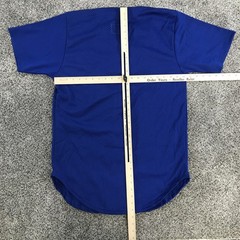Vintage Sports Belle Shirt Mens Medium Royal Blue Button Mesh Baseball Jersey