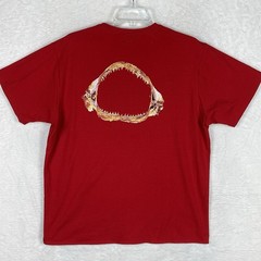 Blankenship Dry Goods Tshirt Men M Red Shark Jaws Elephant Pocketed Surf USA