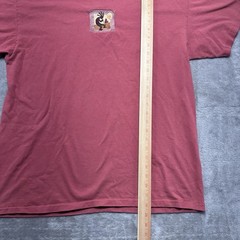 Vintage 90s Anvil KoKopelli Graphic Tee XL Single Stitch USA Fabric Faded Red