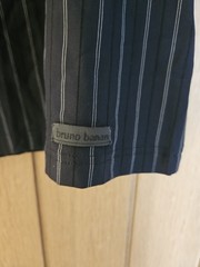 Bruno Banani Mens Black Stripe Vest Top / Top – Size Medium – You & Me – NWT
