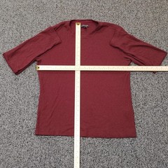Banana Republic Shirt Mens Medium Red Long Sleeve Luxury Touch Crewneck Tee