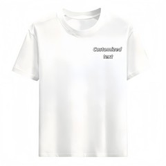 Personalized Text Photo Logo Custom T-Shirt Heat Transfer Print Unisex Gift Tee