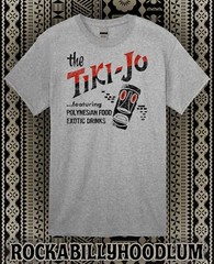 Retro Tiki Art Tee T Shirt Cotton Mug Bar Restaurant Tiki Jo Santa Monica CA