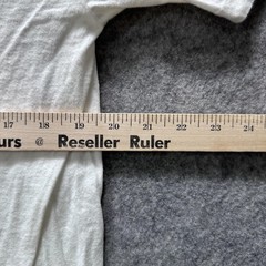 Vintage Shirt Mens L White Plain Crew Neck Tee Classic Basic Casual Undershirt
