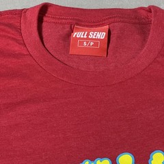 Full Send Steve Will Do It Shirt Mens Small Red Funny Graphic Streetwear Tee