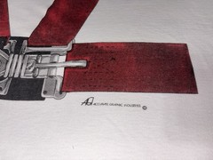 Rare VTG Accurate Graphic Industries Strap In Shut Up and Hang On TShirt 90s 2XL