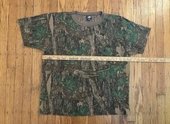 Vintage Ace Sportswear Trebark Single Stitch Camo Pocket Shirt Size XL